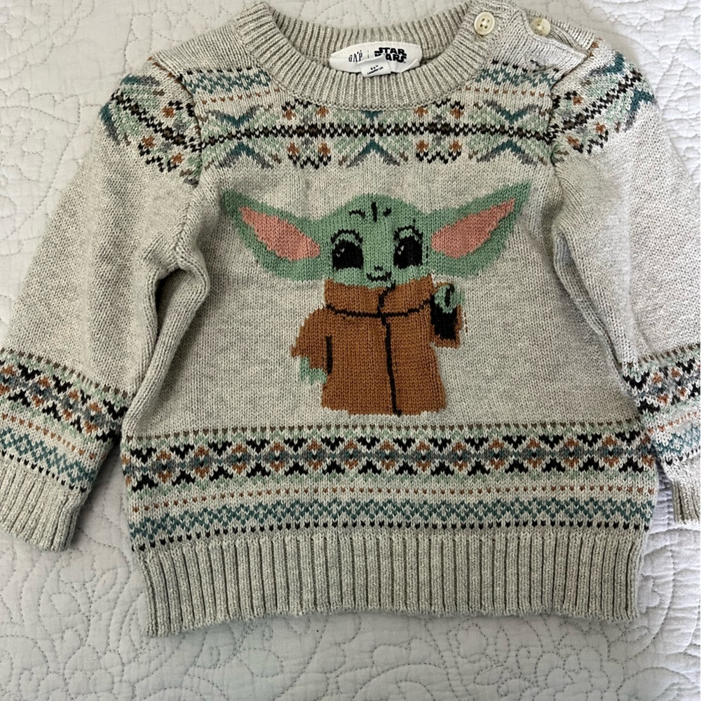 Gently Used Yoda Baby Gap Sweater